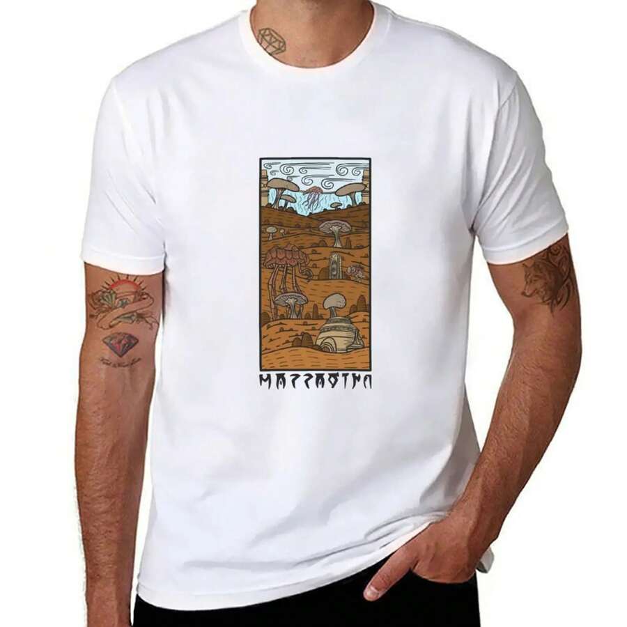 Camiseta Morrowind de secado rápido, camiseta de algodón de moda coreana para hombres - Blanco - Ver 1