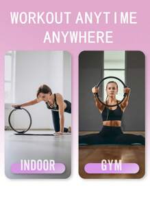 Pilates Ring Circle Ring 13 Inch For Thigh Workout, Yoga Ring Thigh Toner, Home Pilates Equipment For Women, Pilates Circle Fitness Equipment Thigh Master - 紫色 - 查看 5