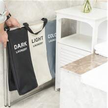 PREMIUM 3 Compartment Foldable Laundry Basket Large Organizer - Nhiều màu - Xem 2