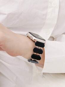 1pc Women's Fashion Lightweight Beaded Resin Apple Watch Band, Waterproof And Scratch-Resistant, Sized 38/40/41/42/44/45/49mm, 42/46mm For S10, Compatible With Apple Watch Ultra 2/1, SE 9/8/7/6/5/4/3/2/1