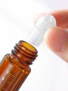 2pcs 10ml Tea Color Roll-On Bottles, Portable Roll-On Bottles, Sample Bottle, Refill Bottle, Suitable For Essential Oils, Aromatherapy, Serum, Fragrance, Refillable Home Bathroom Decor