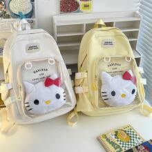 Sanrio 1pc/Versatile Simple College Large Capacity High Backpack Transparent Baby Bag Pain Bag School Bag
