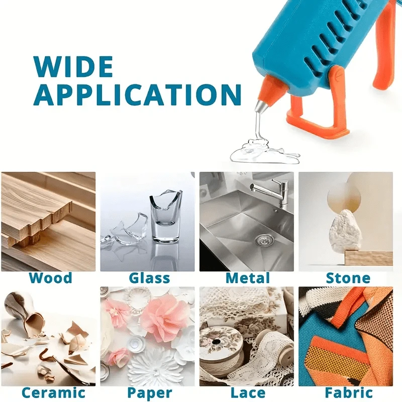 Stick Colla Ad Asciugatura Rapida - 6 Penne Con Ricariche Per Fai Da Te E Artigianato - Foto 8