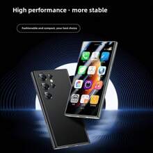 Small Screen S23 Pro Mini Smartphone Full Netcom Dual Card Dual Standby Android Mini Mobile Phone Dual Card Standby High Definition Camera (Not With Charger And Earphones) Gift For Birthday, Mother, Family, Friends, Boyfriend, Girlfriend - Black - View 1