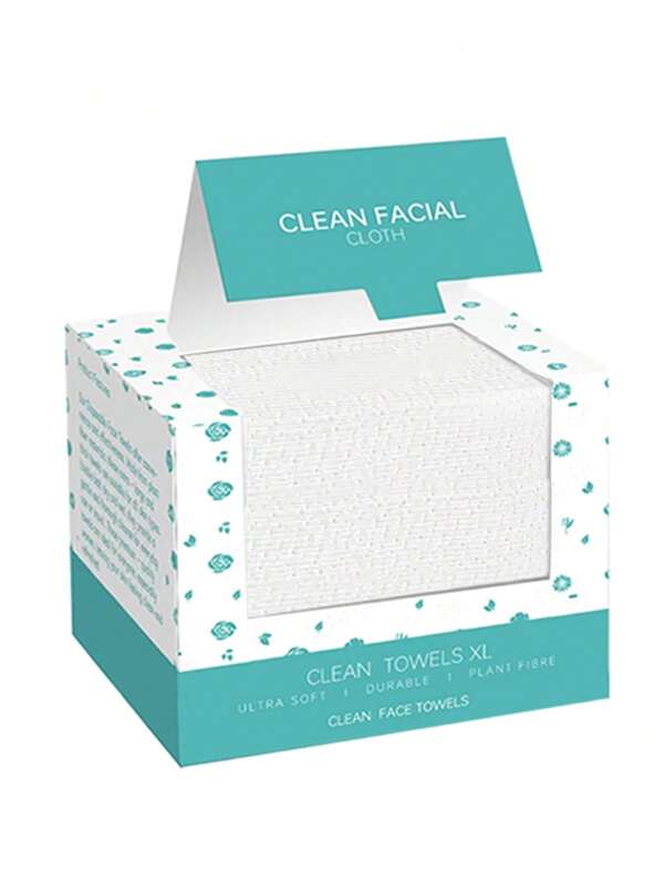 Zepirrcl 25/50/100 piezas Toallitas faciales desechables de 10.2"X11.8", gruesas y suaves, de doble uso para húmedo o seco, sin pelusas, portátiles para viajes, cuidado diario de la piel, limpieza del hogar, desmaquillado