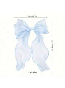 5 stuks lange strik haarspeldjes voor kinderen, diverse kleuren, prinsessenhaaraccessoires voor meisjes