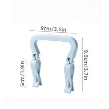 4PCS Creative Hand Trash Bag Clips, Double Clips Design Won't Slip, Stable Moving Without Dirtying Hands, Hoop-Pressing Ring Bucket Edge Anti-Slip Clips, Suitable For Kitchen, Bedroom, Bathroom, Office Trash Cans