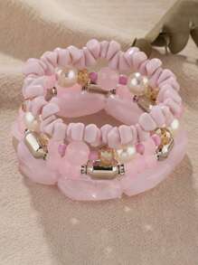 4 件波西米亚风格串珠手链，适合女士日常佩戴 - 波希米亞 - 查看 11