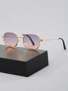 1 par de gafas de moda vintage estilo Y2K cuadradas, gafas de viaje para exteriores y playa, decoración personalizada, gafas de moda estilo street snap
