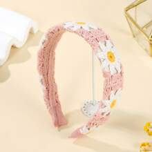 波西米亚风手工钩编花朵发箍，单件装，发带，发圈，发饰，头饰 - 彩色 - 查看 21