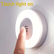 Đèn LED cảm ứng mềm mại - Đèn trang trí phòng ngủ 1 chiếc, dùng trong phòng trẻ em, hành lang, phòng ngủ, nhà vệ sinh, phòng khách, tủ quần áo, tủ, trong nhà - Ánh sáng ấm áp/ánh sáng trắng/ánh sáng 3 chế độ - trắng - Xem 9