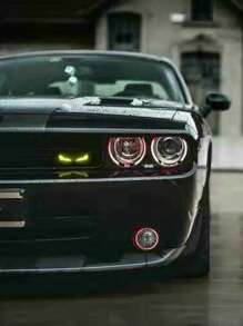 Luz radiante de malla LED para coche, lámpara decorativa de malla para coche, luces de circulación diurna, modificación del ambiente exterior, ojo del diablo - Multicolor - Ver 4