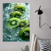 Framed Canvas Painting, Kiwi Creative Design, Art Home Decor, Printing, Painting, Poster, Personality, Suitable For Home Office, Living Room, Bar, Girls Bedroom Decoration, Ideal For Birthday And Holiday Gifts, Valentine's Day Gift.