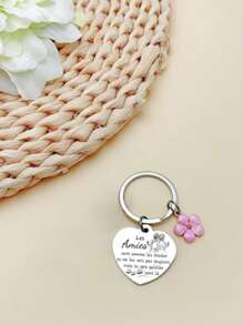 Best Friend Gift For Women; Best Friend Key Chain Gift; Gift For Friends; Original Best Friend Gift; Best Friend Gift For Her; Friend's Birthday; Friend's Christmas Gift. Letter Casual Leisure Party Cute Elegant Stainless Steel Party Car Accessories Bag Charm School Goth Y2k