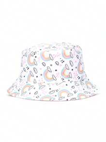 1 chiếc mũ chống nắng hình động vật hoạt hình cho trẻ em, mũ xô trang trí hình trái tim cá mập dễ thương cho mùa xuân thu - 1PC - Xem 7