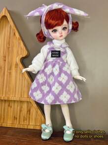 1pc Retro Style Doll Clothes, Suitable For 6-Inch BJD/30cm Dolls. Unique Designs Including Sporty, Academic Styles, A Dream Outfit Collection For Doll Lovers, Adorable For Girls. (This Series Of Doll Clothes Are Suitable For 30cm Dolls, Due To Different Doll Shapes, The Tightness And Length May Vary Slightly. The Handmade Miniature Garments May Have Minor Handcraft Flaws, Which Do Not Affect The Overall Effect. Buyers With Concerns May Want To Consider Carefully)