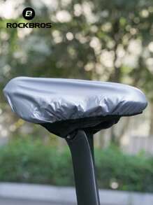 ROCKBROS 1pc Durable 26cm Silver Bicycle Seat Cover - 2-In-1 Waterproof & Heat Insulation, Compact Lightweight Portable For Daily Use