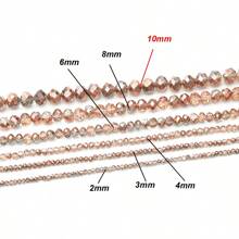 2-10mm Red Brown Glass Cut Surface Crystal Beads Beads-Faceted Loose Spacer Beads - Ideal For DIY Bracelets, Earrings & Jewelry Crafting Accessories, Beads For Bracelets