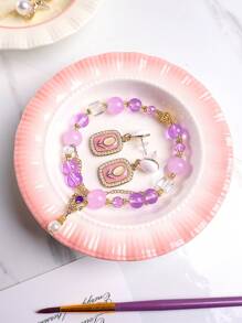 1pc Ring Storage Tray, Creative Jewelry Storage Tray, Jewelry Tray, Ring Necklace Earrings Storage Tray, Cosmetics Storage Tray, Watch Bracelet Storage Tray, Hairpin Lipstick Storage Tray, Girl Gifts