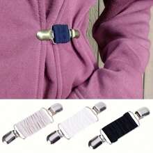 1pc/2pcs/3pcs New Dress Cinch Clips Set Elastic Clothes Clip To Tighten Dress Cardigan Collar Clips Shirt Clips Back Cinch For Women