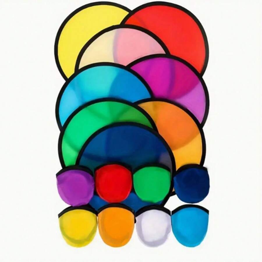 8 piezas de abanicos plegables - Adecuados para uso al aire libre, deportes y hogar! - Multicolor - Ver 1