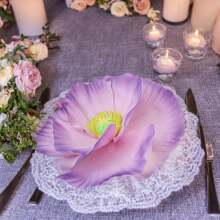 1 朵巨型装饰花，50 厘米高巨型手工罂粟花，适用于花园，大型人造花适用于婚宴生日派对毕业典礼背景新娘送礼会商店橱窗展示摄影道具家居装饰（不含叶子和杆） - 彩色 - 查看 7