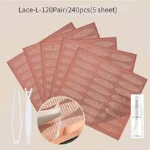 蕾丝网眼橄榄形眼皮贴 隐形双折眼影贴 美妆眼皮工具 180-240片，化妆品，便宜，房间装饰，梳妆台，旅行，卧室，化妆配件，便宜，圣诞礼物，化妆品，化妆工具，便宜货，礼物，女士礼物，圣诞礼物 - 裸色 - 查看 14
