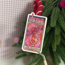 慢燃火柴乙烯基贴花 - 光面处理，可重复使用的自粘贴纸，适用于书籍和电子阅读器，防水、防紫外线和防刮擦，非常适合笔记本电脑、手机、水瓶、笔记本 - 书籍爱好者和读者礼物、学校用品、返校