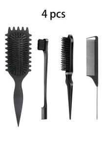 1PC Bounce Hollow Combs Curl Define Styling Brush Smooth Hair Fluffy Comb Massage Home Hair Styling Tool Combs For Woman,Hair Brush,Comb,Hair Tools,Hair Products And Accessories For Barber Salon Beauty Travel Essentials,Back To School,Travel Holiday Essentials,Hair Accessories For Women