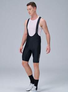 HISERWA Cycling Bib Shorts Men 7 Hours Italy Elastic Interface Pad Men's Cycling Shorts, With Double Arrow Chamois, Seamless Silicone Non-Slip Leg Grippers, Breathable, Highly Elastic, Good Wrapping, Black Cycling Bib Shorts