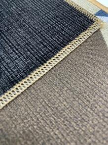 Living Room Bedroom Rug 1.00m X 1.35m Non-Slip - ABSTRACT BROWN - View 6