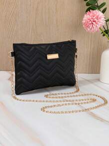 Kids' New Embroidered Black White Red Purple Haze Blue Girls Fashion Phone Bag Crossbody Bag - Black - View 3