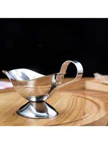 Jednoczęściowy dzbanek na przyprawy w kształcie łódki, wykonany ze stali nierdzewnej, odpowiedni do codziennych posiłków, świątecznych spotkań, przyjęć i przechowywania sosów sałatkowych. Nadaje się również na Święto Dziękczynienia i Boże Narodzenie. Stal nierdzewna, szczelny, z dzióbkiem, srebrny. - Uncje Sok Łódka - Zobacz 7