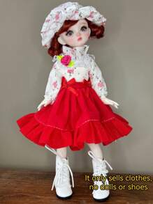 1pc Retro Style Doll Clothes, Suitable For 6-Inch BJD/30cm Dolls. Unique Designs Including Sporty, Academic Styles, A Dream Outfit Collection For Doll Lovers, Adorable For Girls. (This Series Of Doll Clothes Are Suitable For 30cm Dolls, Due To Different Doll Shapes, The Tightness And Length May Vary Slightly. The Handmade Miniature Garments May Have Minor Handcraft Flaws, Which Do Not Affect The Overall Effect. Buyers With Concerns May Want To Consider Carefully)