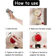 1 件可移动吸盘淋浴喷头支架，家用淋浴喷头支架，可调节淋浴软管支架，无需钻孔底座，适用于浴室和厨房 - 彩色 - 查看 6