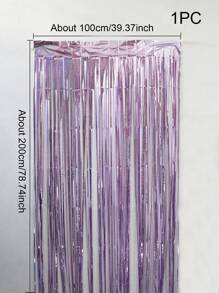 1 件激光雨幕 / 2 件/3 件（蓝色激光 + 香槟色套装）/ 2 件（香槟色雨幕）闪亮金色生日派对装饰背景、乔迁、周年纪念、婚礼装饰，增添欢乐气氛 - 淡紫色 - 查看 12