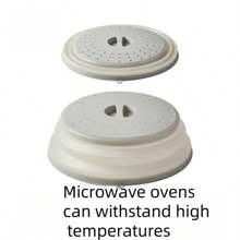 Tapa antisalpicaduras de microondas de silicona, tabla de escurridor de comida y frutas, cubierta de alimentos para microondas, tapa para plato de microondas, accesorio esencial de cocina, apto para lavavajillas