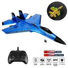 Fremego طائرة تحكم عن بُعد SU35/SU27 RC قطعة واحدة، طائرة تحكم عن بعد من رغوة EPP ذات 2.4 جيجاهرتز مزودة بأضواء LED، طائرة نموذجية رائعة للأطفال في أي مناسبة، طائرات تحكم عن بُعد، طائرات رغوة EPP