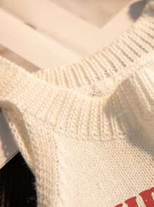 Nouveau Top pour femmes à col rond blanc avec motif imprimé de cerises pour le printemps et l'été. Simple et élégant, convient pour le travail. Top d'été pour femmes