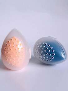 1PC Makeup Sponge Storage Box Beauty Sponge Stand Storage Box Makeup Blender Powder Puff Overhead Cosmetic Transparent Powder Puff Box - Organize Your Makeup Sponges (Not Including Beauty Eggs) With This Portable And Compact Storage Box,For Holiday Beach, Bathroom Collection, Bedroom Collection, Large Capacity