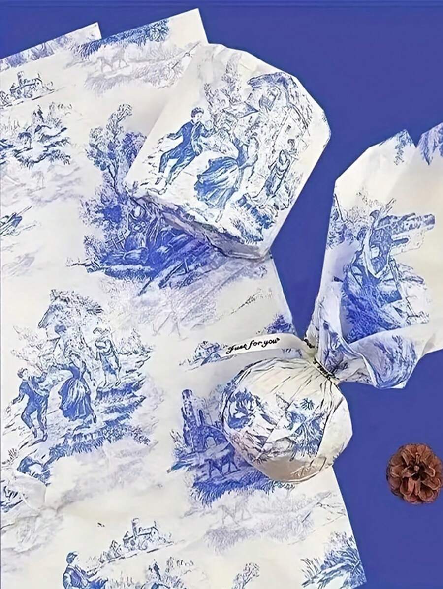 10/20/30 Stück 50cm * 70cm Schleifenförmiges Sydney Geschenkpapier, geeignet für Blumen Verpackung, Geschenkverpackung, Feiertags Geschenkdekoration - Verschiedenfarbig - Übersicht 1