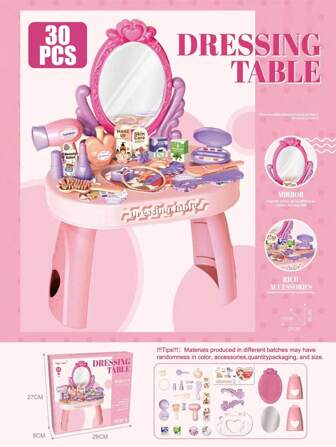 Small Size Children's Dressing Table Toy Girl Simulation Home Makeup And Makeup Jewelry Box 3-4 5-6 Years Old Baby Birthday Gift