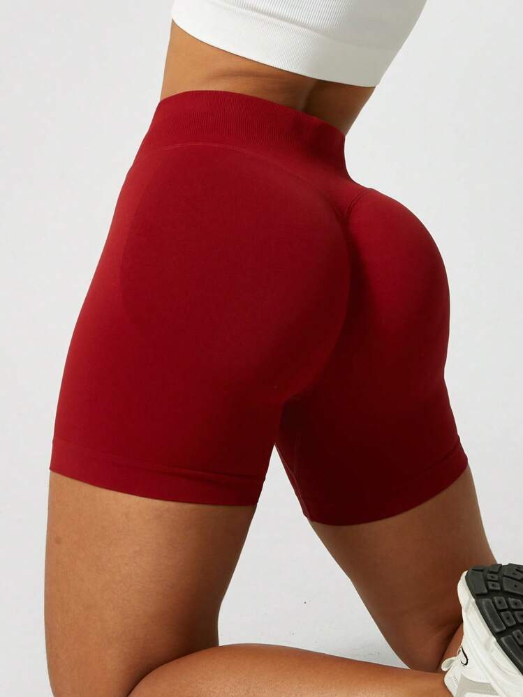 NcmRyu Women's Seamless Butt Lifting Shaping Gym Sports Shorts