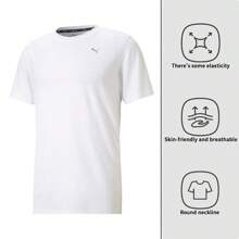 Puma T-Shirt Men's Short-Sleeved Running Casual Sports T-Shirt Loose Breathable Round Neck Short-Sleeved 520759-02