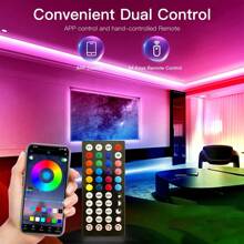 1pc LED Light Strip , Music Synchronized Color Changing RGB LED Lights, With Remote App Control, Adjustable Modes, Suitable For Indoor Bedroom, Desk, Valentine's Day, Wedding, Christmas Party Festival Decoration