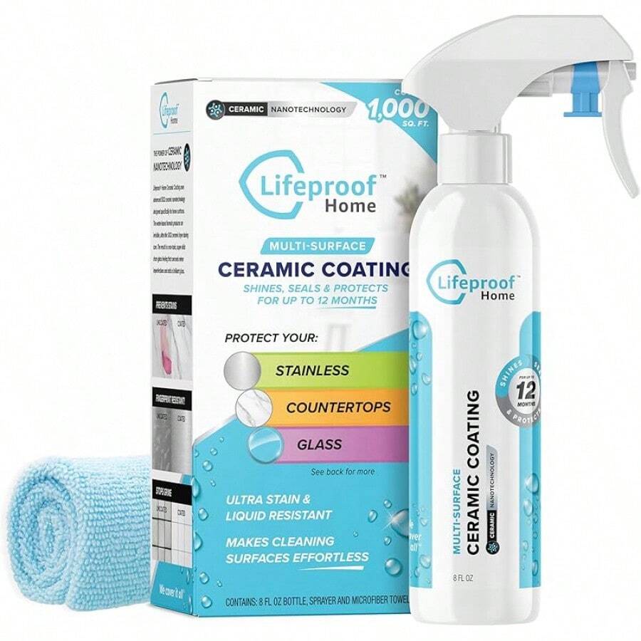 Lifeproof Ceramic Coating Spray Kit - Shine, Seal & Protect Kitchen & Bath Surfaces, Repels Stains & Grime - 1 - 查看 1