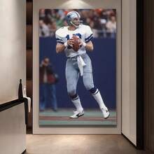 Framed Hangyao Roger Staubach Rugby Star Poster Art Canvas Painting Decor Wall Print Photo Gifts Home Modern Decoratives