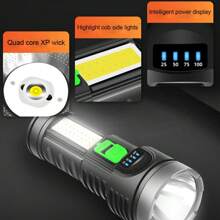 2x 800 Lumen Mini USB Torch (L822) Rechargeable Pocket CREE Q5 LED 4 Mode Bright - Black - View 7