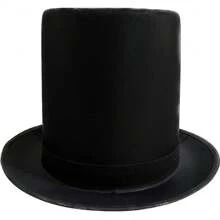 Sombrero De Copa Catrín Tradicional Mexicano Mago Halloween Niños Y Adultos - Negro - Ver 1