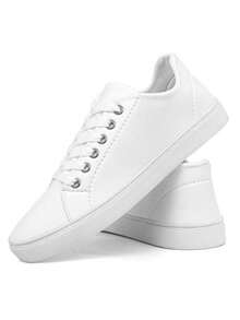 Men's Sneakers Comfortable Casual Sneakers. - 白色 - 查看 3